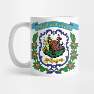 West Virginia - 1863 - Blue - Gold X 300 Mug